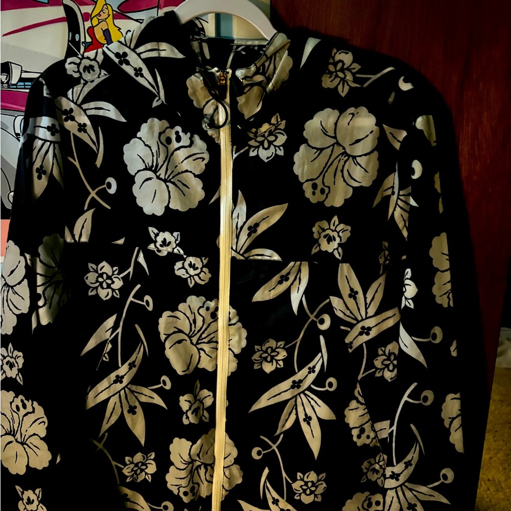 Floral windbreaker